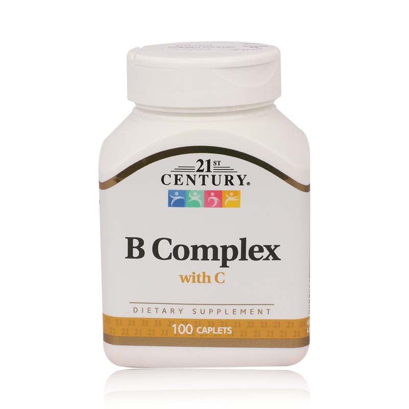 21St Century B Complex With Vitamin C Caplets 100'S