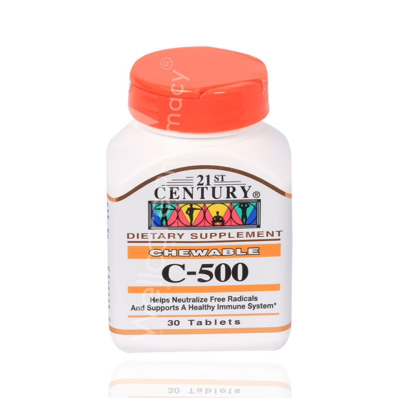 21St Century Chewable C-500 Tablets 30'S