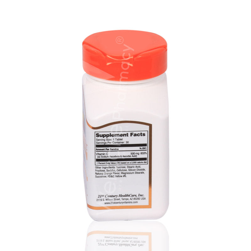 21St Century Chewable C-500 Tablets 30'S