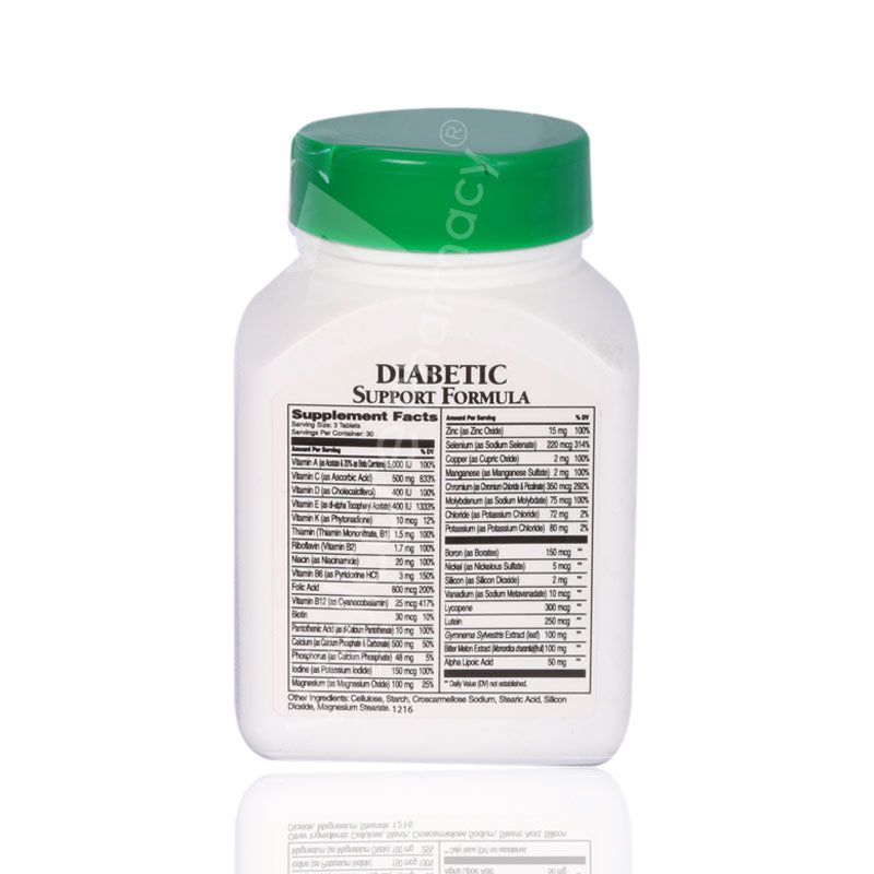 21St Century Diabetic Formula Tablets 30'S