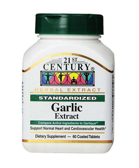 21St Century Garlic Extract Coated Tablets 60'S - Wellcare Pharmacy