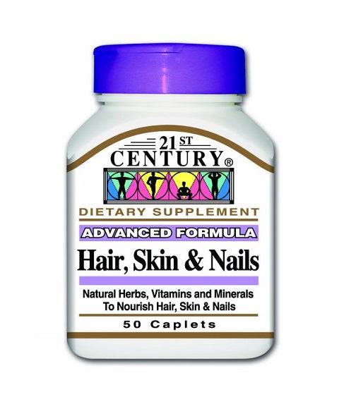 21St Century Hair & Skin And Nail Caplets 50'S - Wellcare Pharmacy
