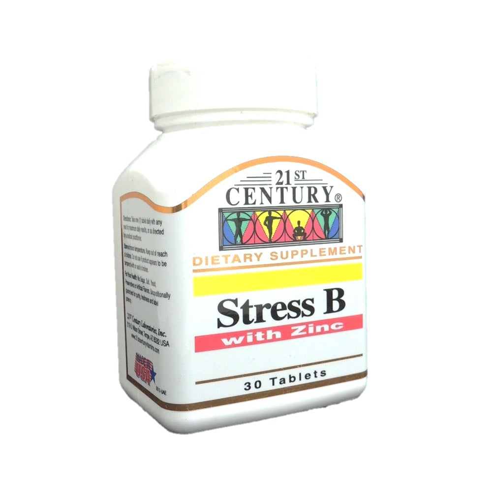 21St Century Stress B With Zinc Tablets 30'S