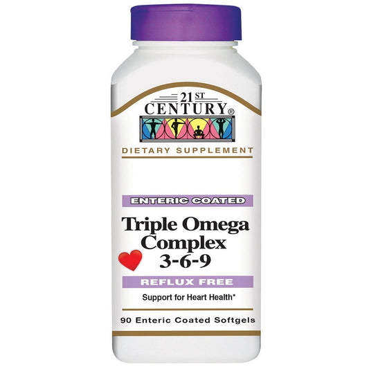 21St Century Triple Omega Complex 3-6-9 Enteric Coated Softgel 90'S
