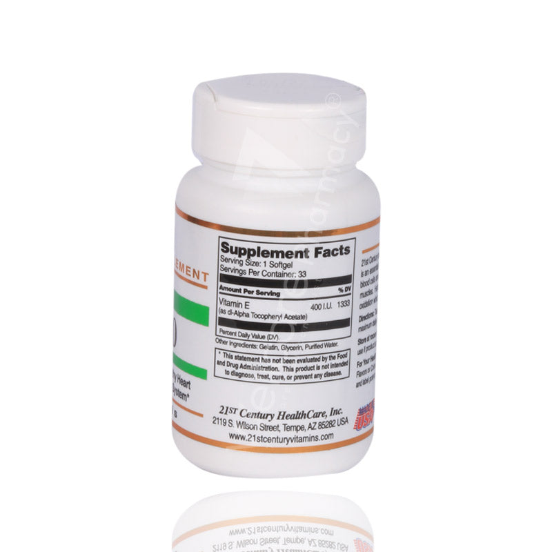21St Century Vitamin E 400Iu Softgels 33'S