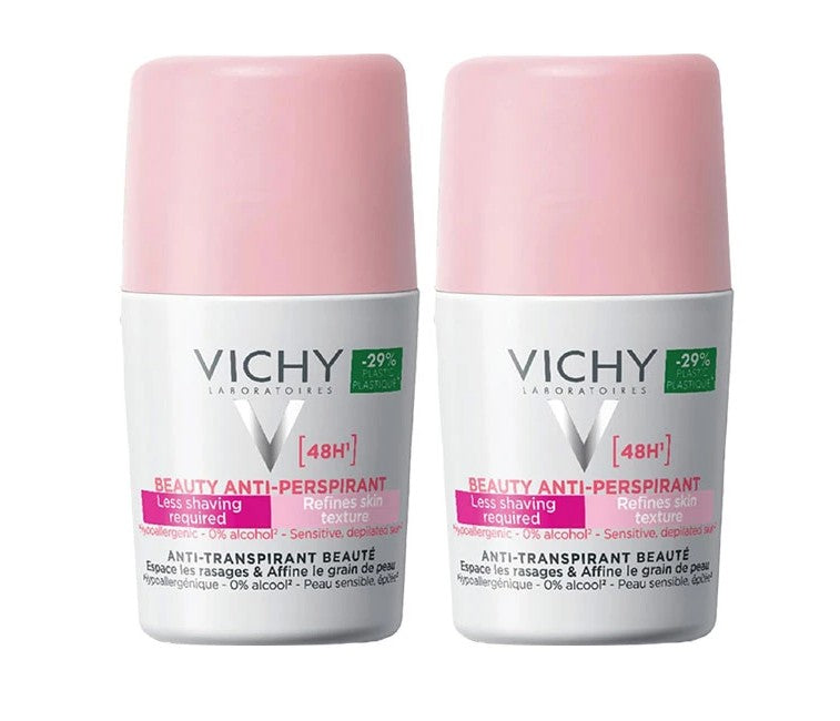 Vichy Deo Roll On Anti-Perspirant Beauty 48h 50ml 2pcs