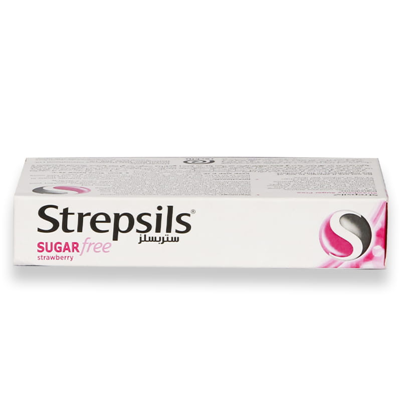 Strepsils Strawberry Sugar Free Lozenges 16'S