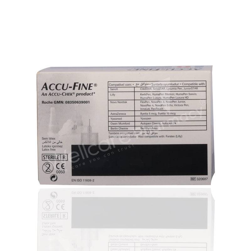 Accu Fine Pen Needle 31G 0.25X6mm 100'S