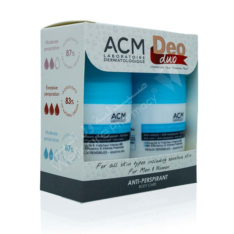Acm 2Pcs Fresh Deodorant Anti-Perspirant 48H 50Ml
