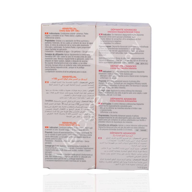 Acm Depiwhite Advance Cream+sensitelial Spf100+ Value Pack 1'S