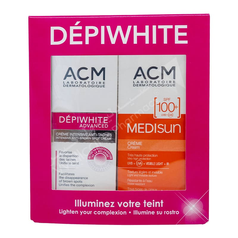 Acm Depiwhite Advanced Intentive Anti Brown Spot Cream 40Ml + Acm Medisun Cream Spf100 40Ml