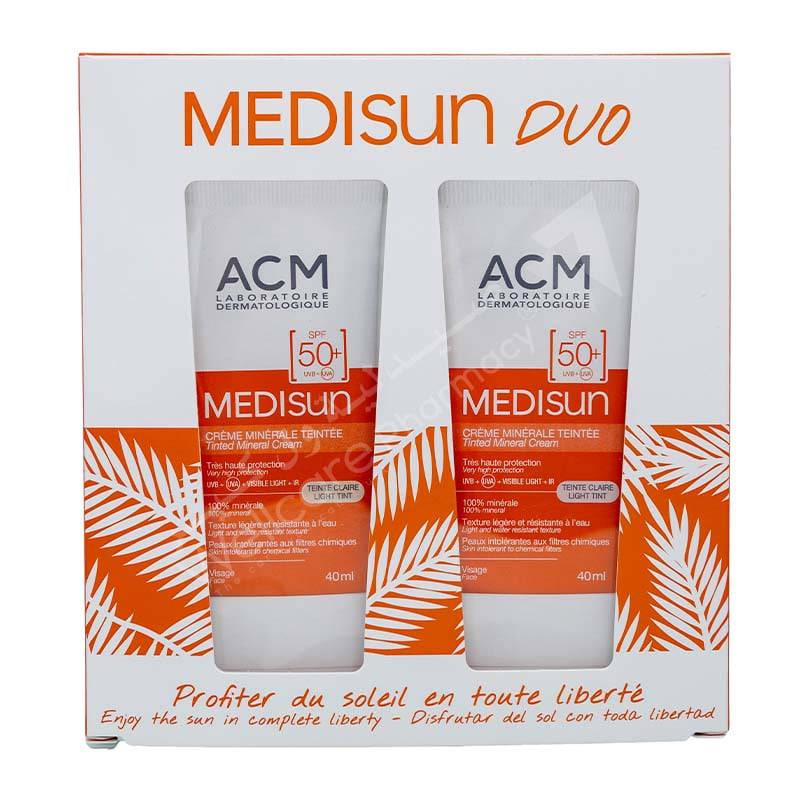 Acm Medisun Spf50 Tinted Mineral Cream Value Pack