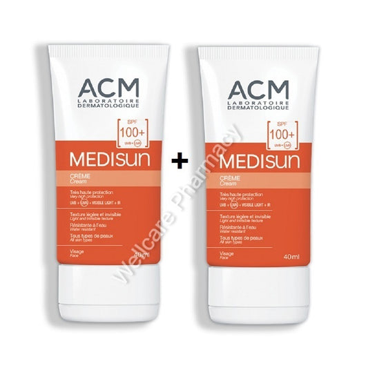 Acm Medisun Sunscreen Cream Spf100 40Ml Value Pack