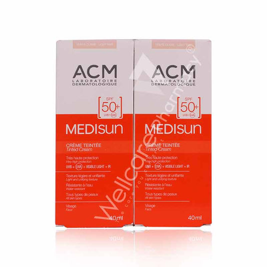 Acm Medisun Tinted Cream Spf50 40Ml Value Pack