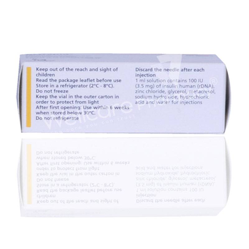 Actrapid Hm Injection 10Ml 1'S - Wellcare Pharmacy