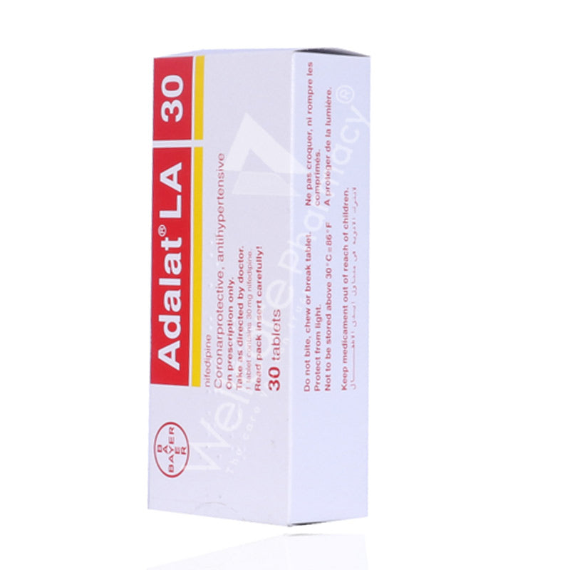 Adalat La 30Mg Tablets 30'S