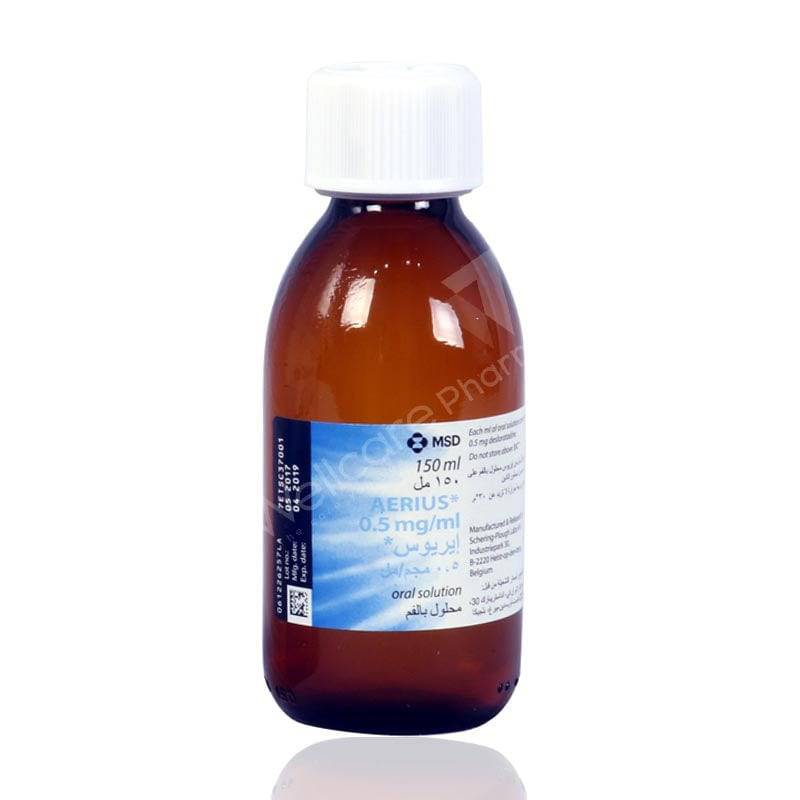 Aerius 0.5Mg/Ml Syrup 150Ml - Wellcare Pharmacy
