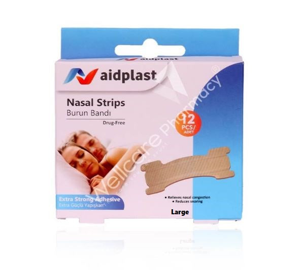 Aidplast Nasal Strips Large 12'S