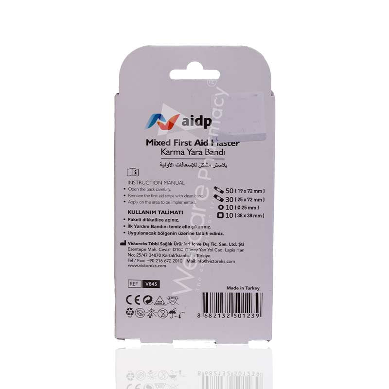 Aidplast Mixed First Aid Plaster 100'S V845