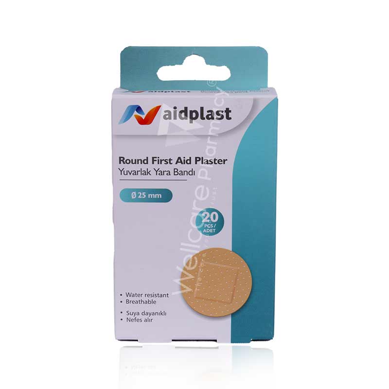Aidplast Round First Aid Plaster 20'S V860