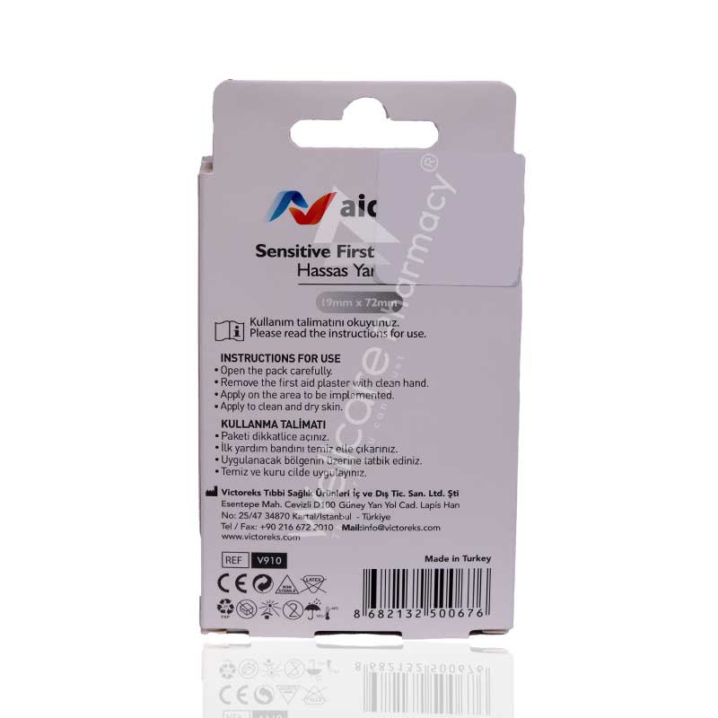 Aidplast Sensitive First Aid Plaster 20'S V910