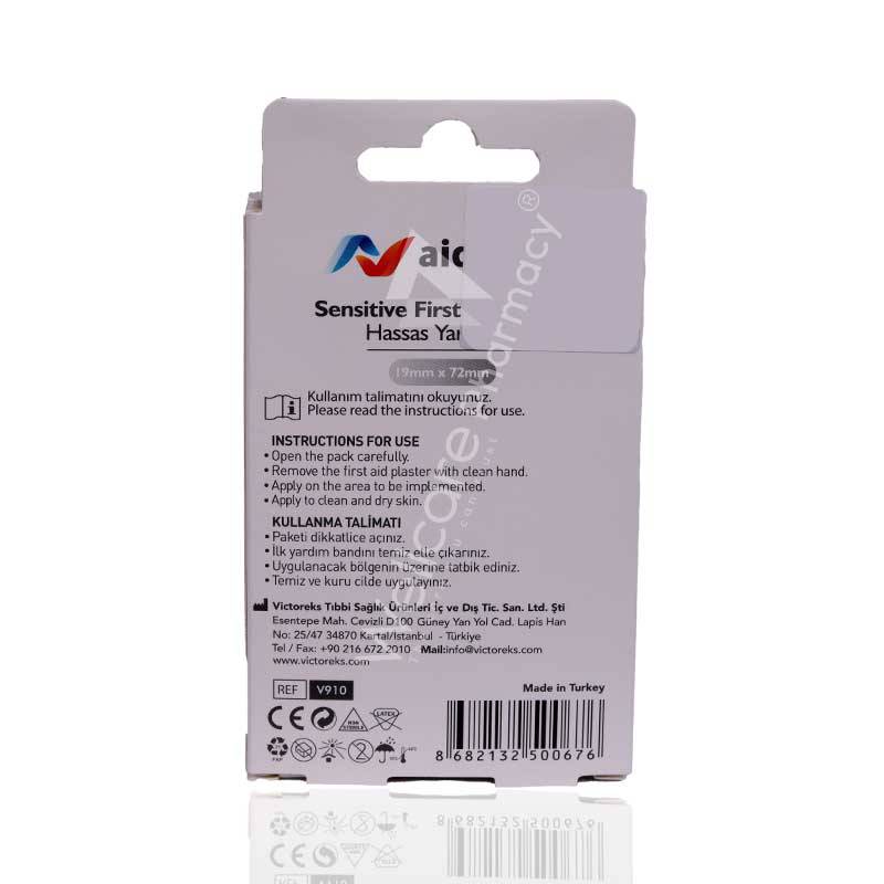 Aidplast Sensitive First Aid Plaster 20'S V910
