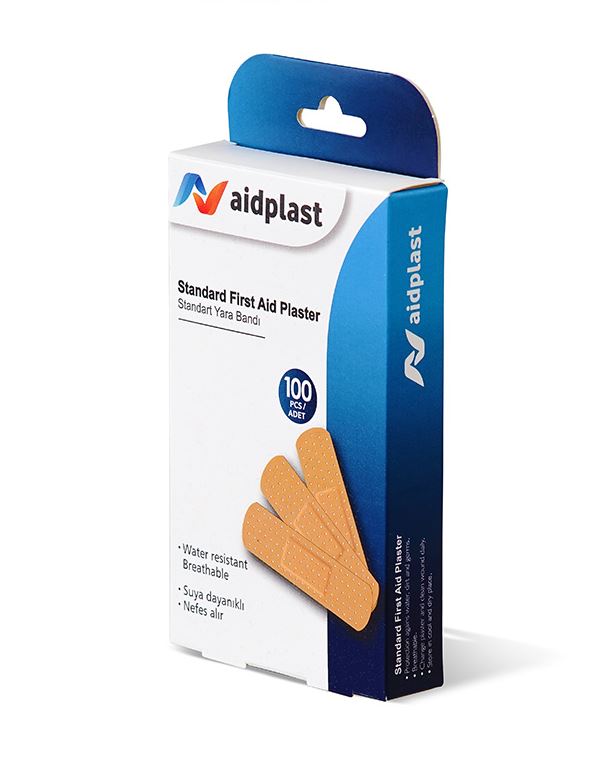 Aidplast Standard First Aid Plaster 19 X 72mm 100'S