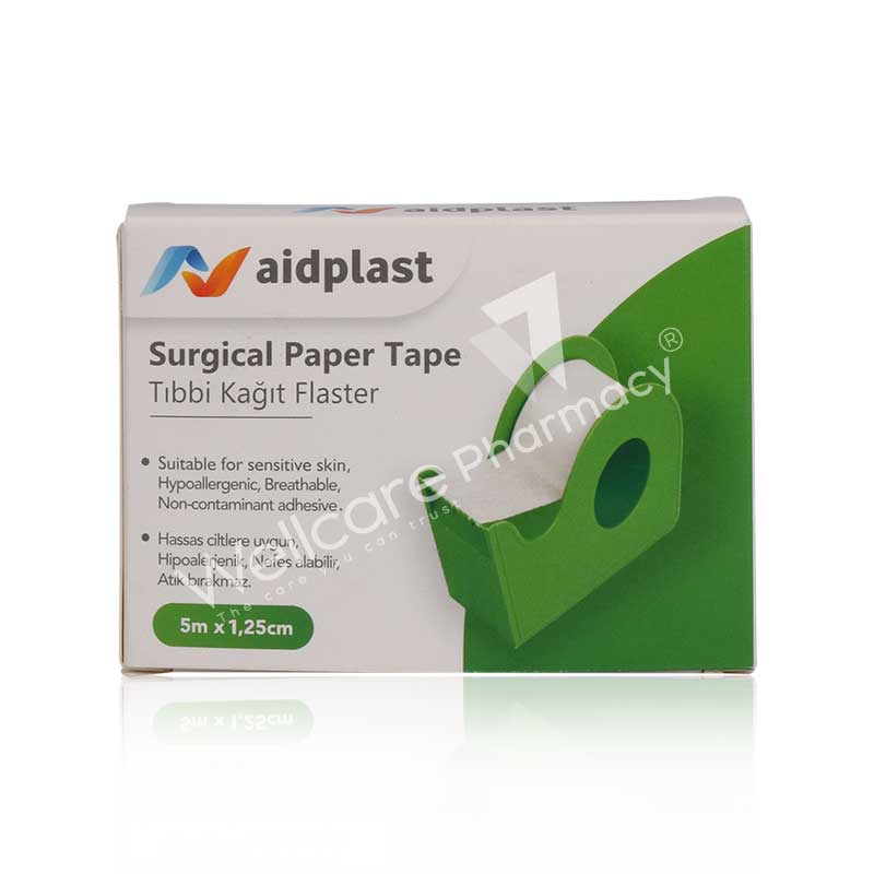 Aidplast Surgical Paper Tape 5Mx1.25Cm V501