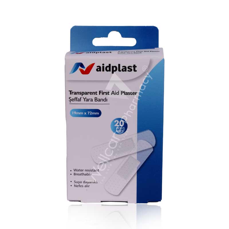 Aidplast Transparent First Aid Plaster 20'S V810