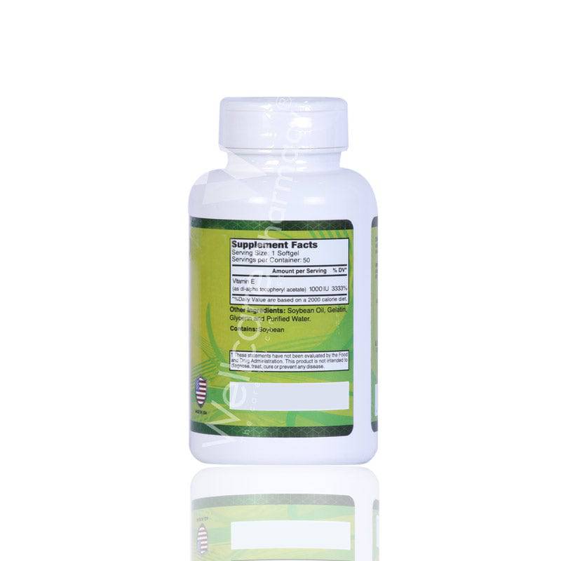 Alfa Vitamin E 1000Iu Softgels 50'S - Wellcare Pharmacy