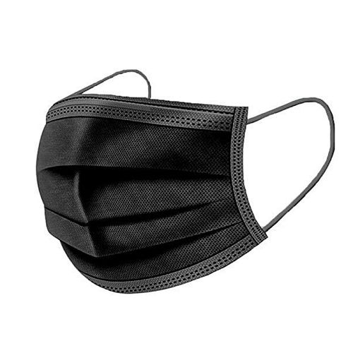 Aman Black&White Surgical Face Mask 3Ply 50'S