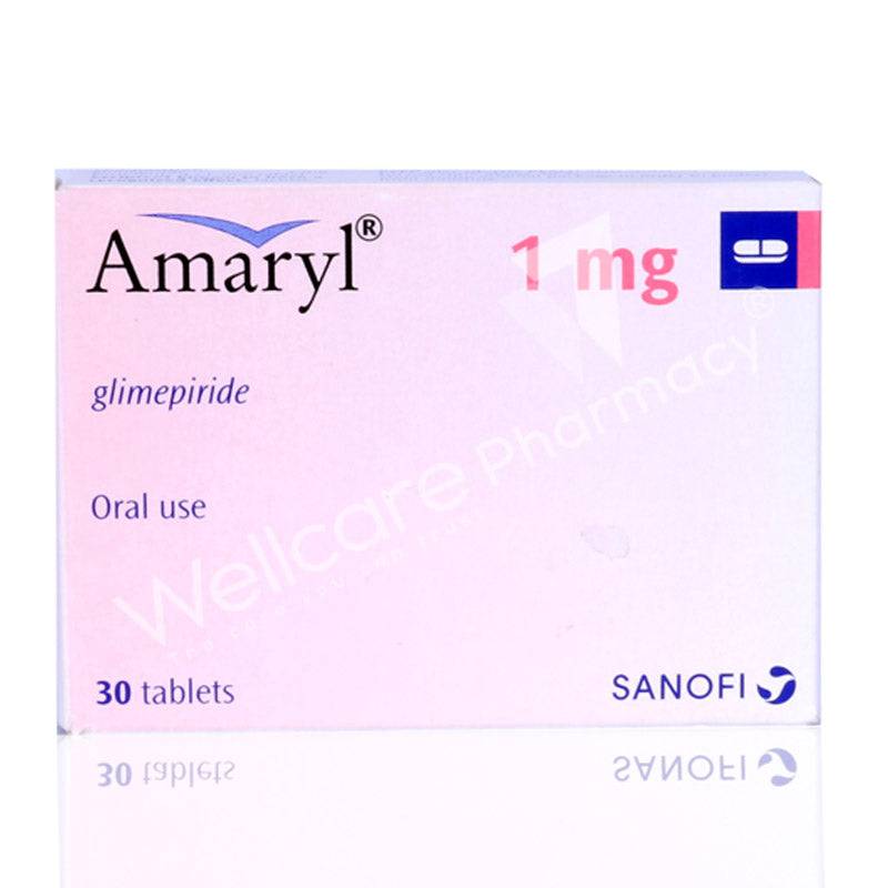 Amaryl 1Mg Tablets 30'S - Wellcare Pharmacy