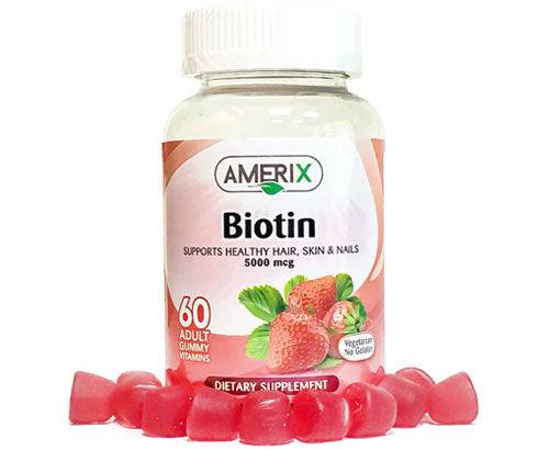 Amerix Biotin Adult Gummy 5000Mcg 60'S