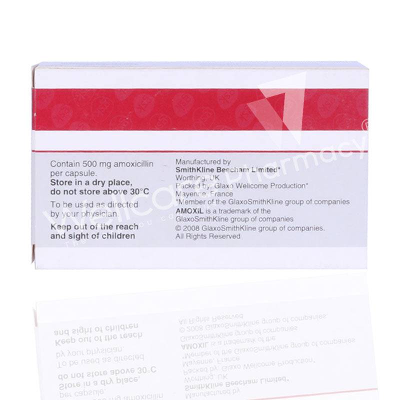 Amoxil 500Mg Capsules 20'S - Wellcare Pharmacy