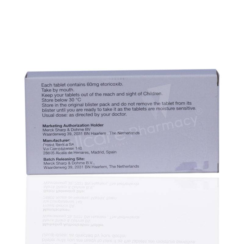 Arcoxia 60Mg Tablets 28'S