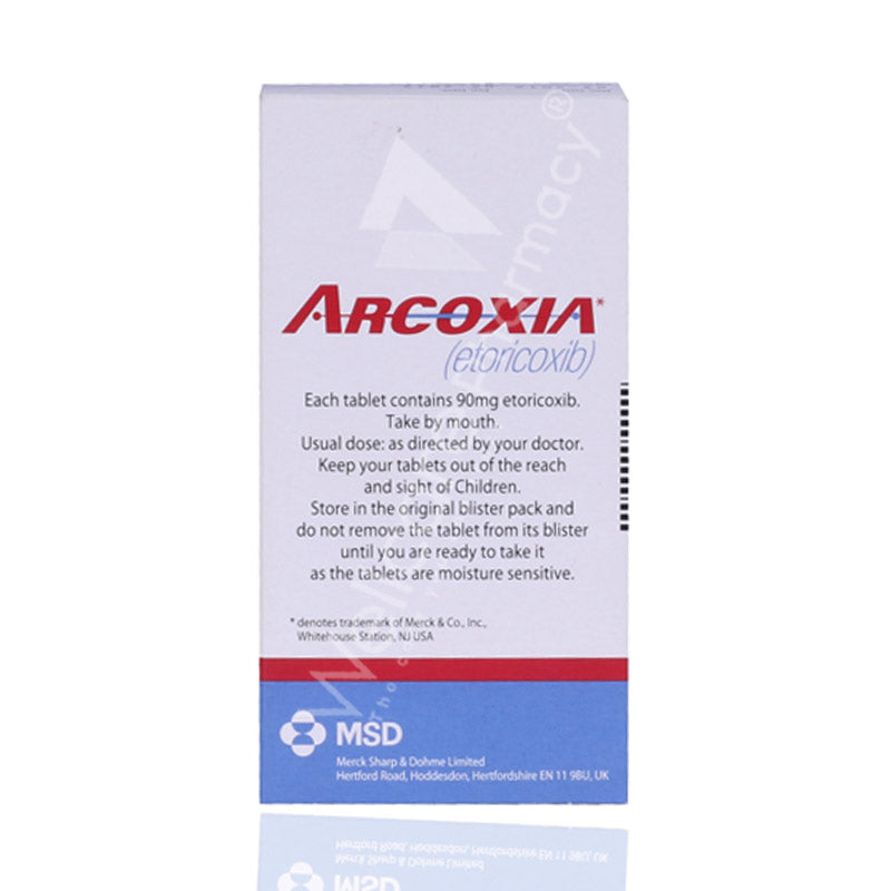 Arcoxia 90mg Tablets 28'S
