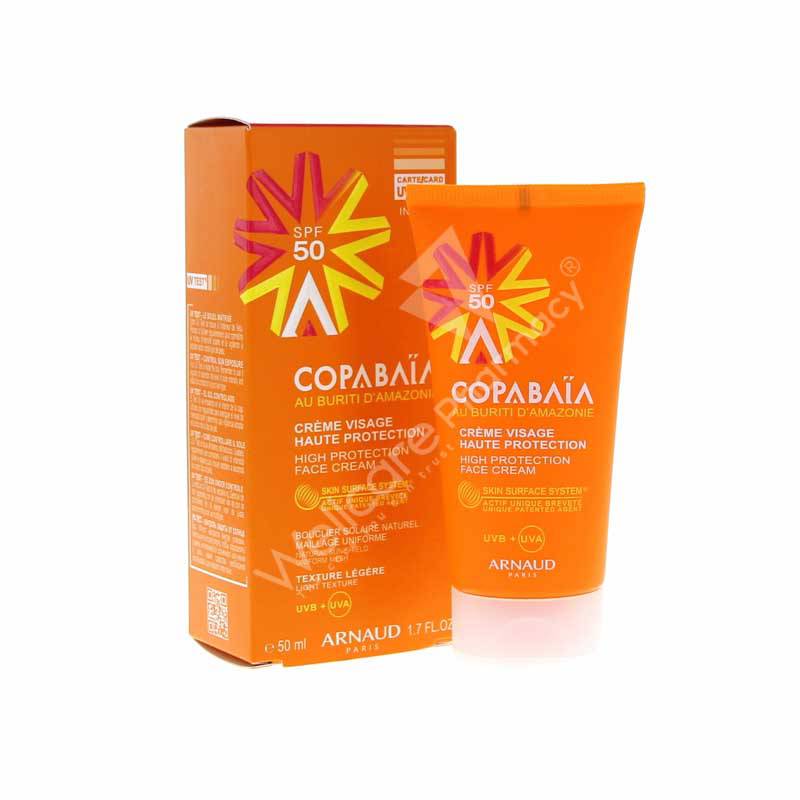 Arnaud Copabaia High Protection Face Cream Spf50 50Ml - Wellcare Pharmacy
