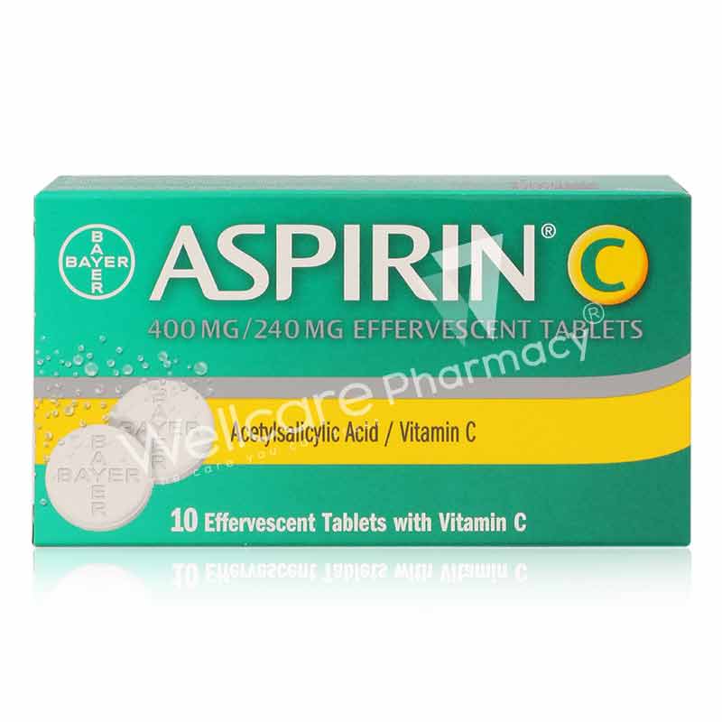 Aspirin C Effervescent Tablets 10'S - Wellcare Pharmacy