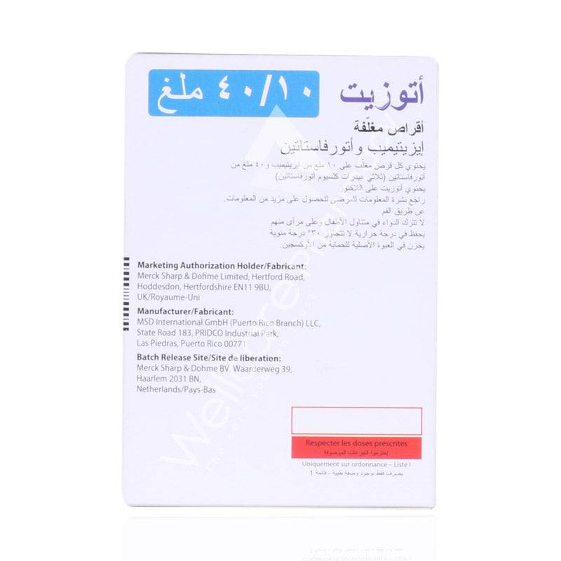 Atozet 10Mg/40Mg Tablets 30'S