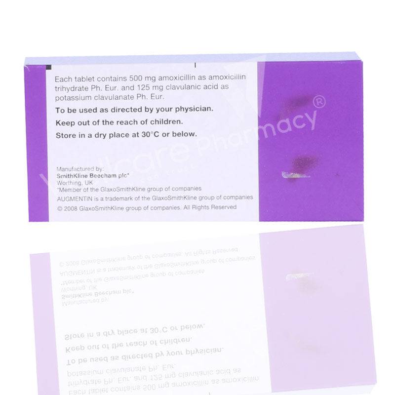 Augmentin 625Mg Tablets 20'S - Wellcare Pharmacy