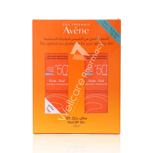 Avene 1+1  Spf50+ A/Oxidant Dry Touch Fluid 50Ml