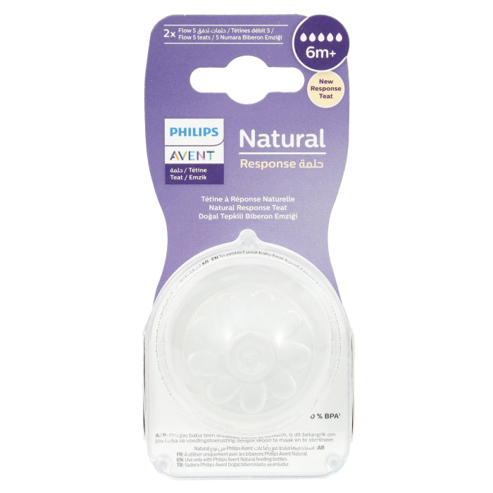 Avent Natural 3.0 Feeding Teats 6M+ 2'S