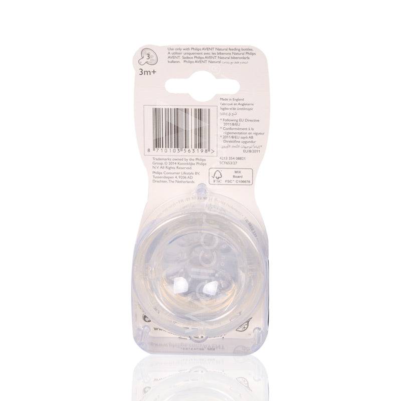 Avent Natural Flow Teat 3 Months 2'S - Wellcare Pharmacy