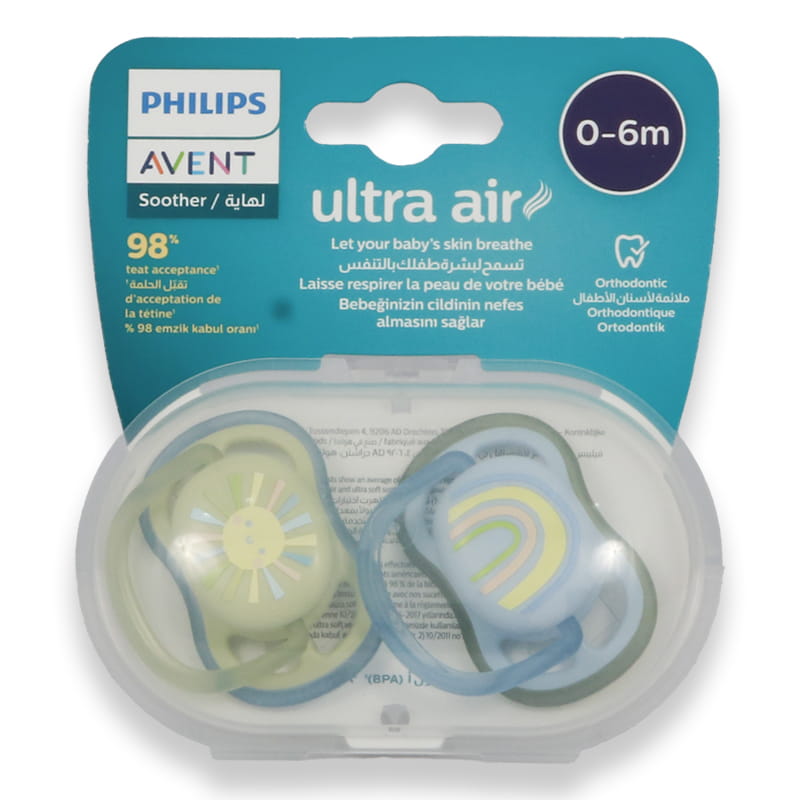 Avent Ultra Air Soother 0-6m Boy 2'S