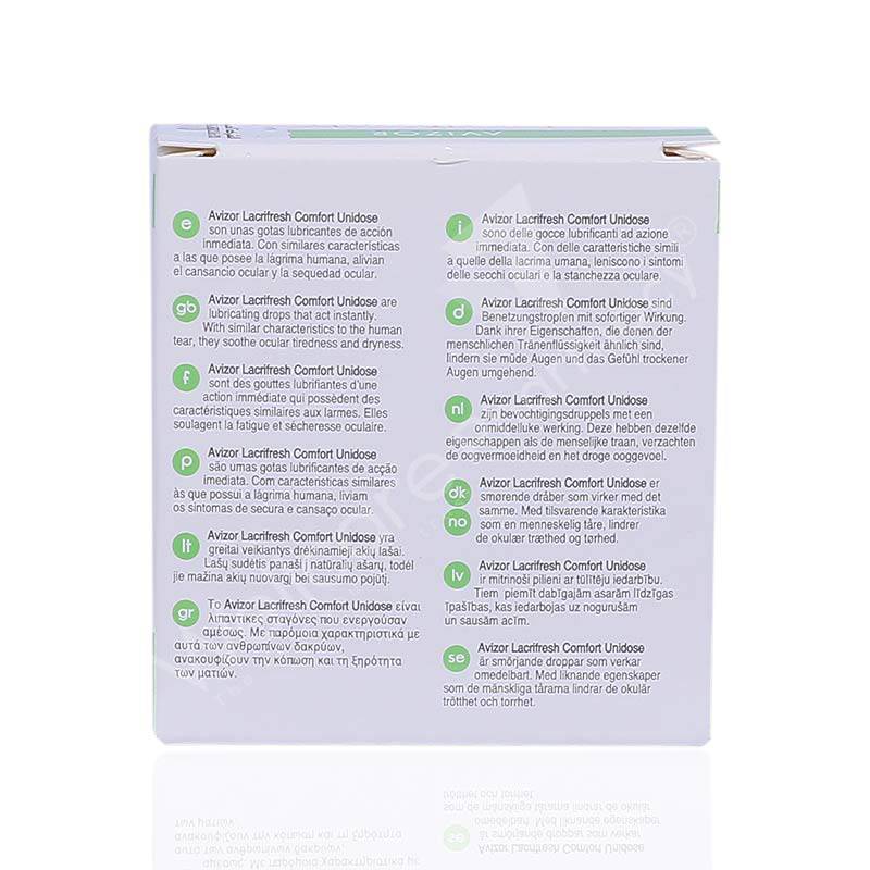 Avizor Lacri Fresh Comfort Unidose 20X0.4Ml - Wellcare Pharmacy