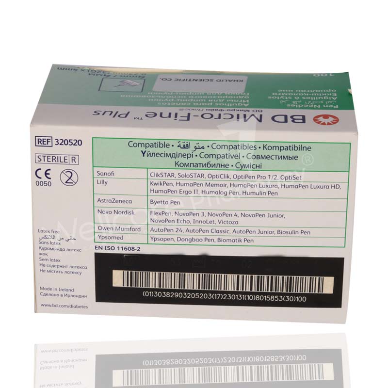 Bd Micro Fine Needle 32G X 4Mm 100'S