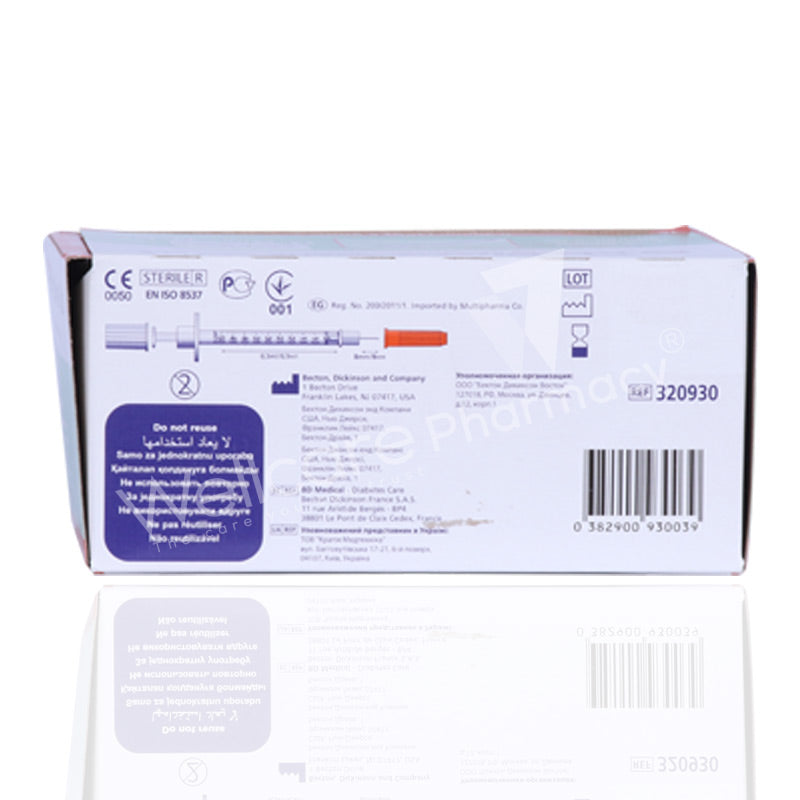 Bd Micro Finesyringe 0.5ml 100'S
