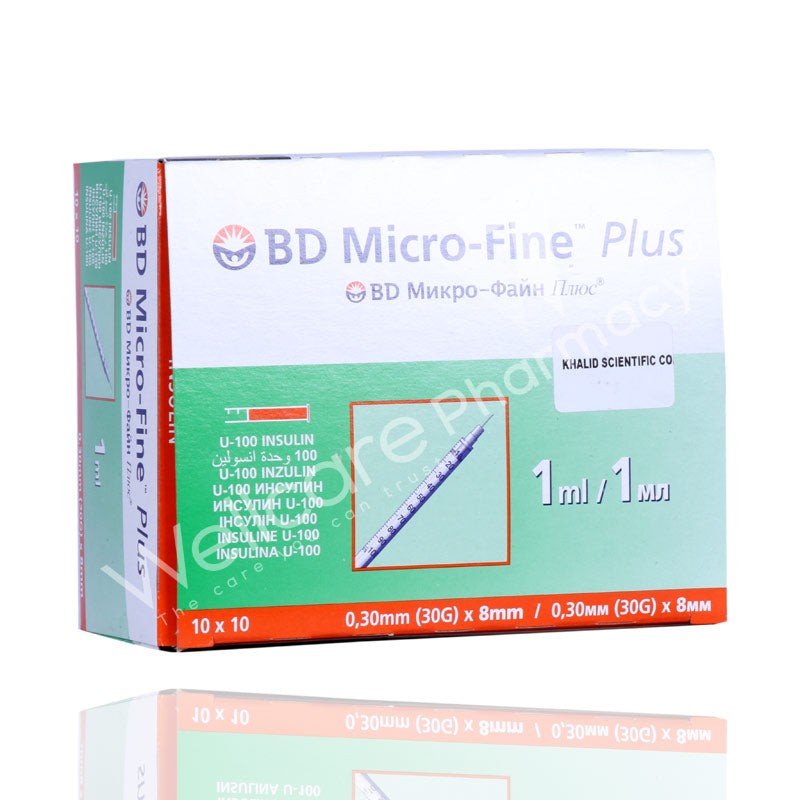 Bd Micro Finesyringe 1Ml 100'S