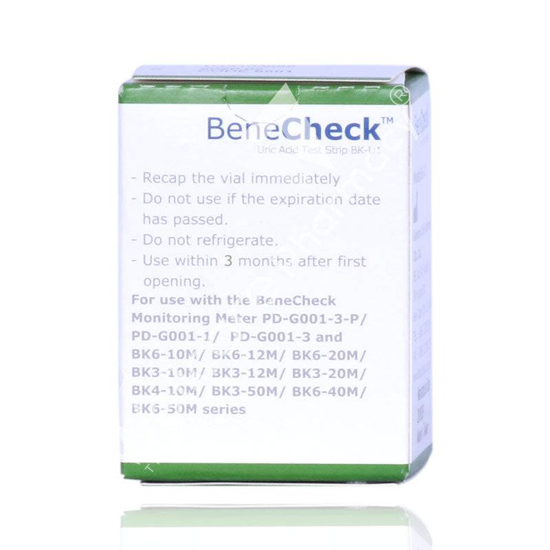 Benecheck Uric Acid Strips 25'S - Wellcare Pharmacy