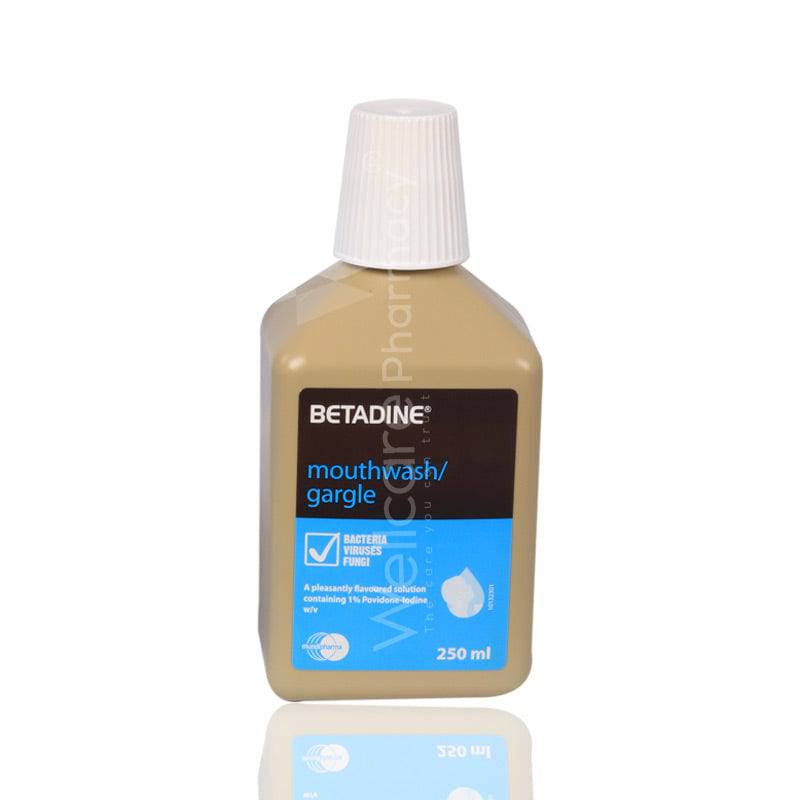 Betadine Mouthwash 250Ml - Wellcare Pharmacy